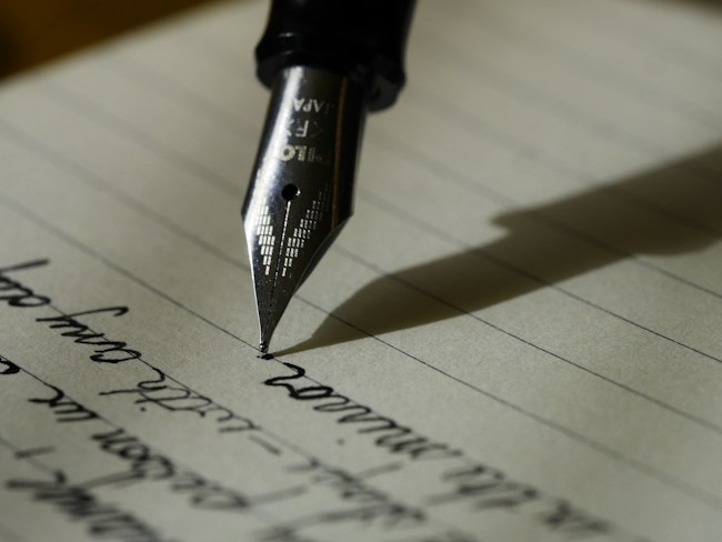 A notebook for writing down goals and ideas